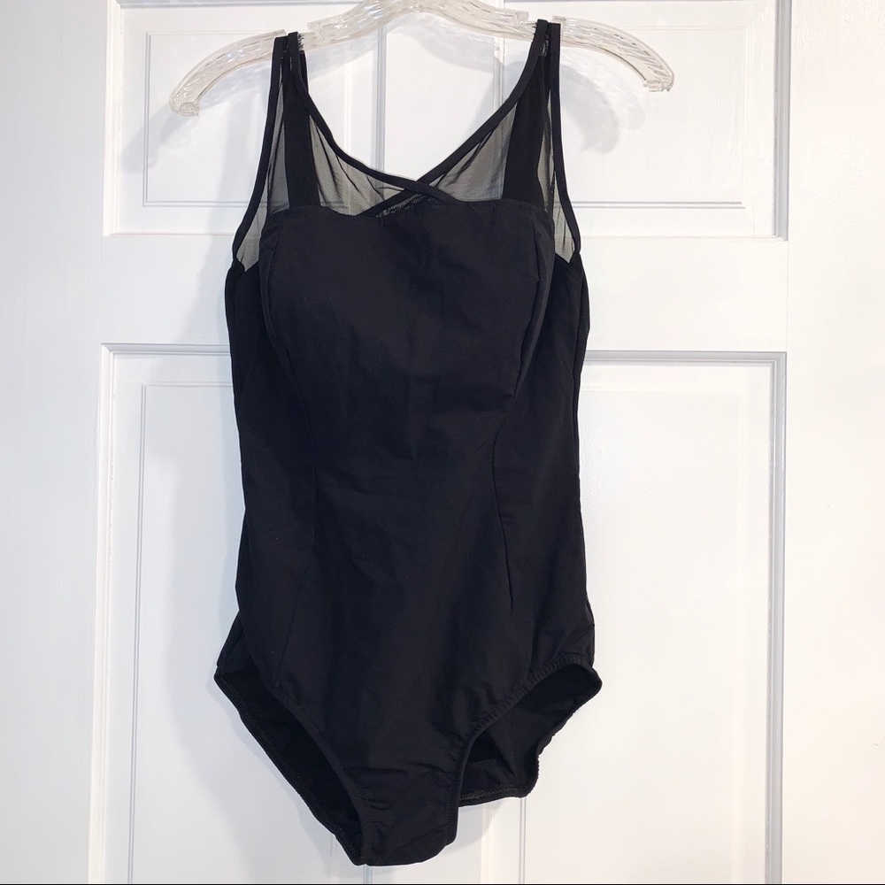 Vintage Black One Piece Bathing Suit